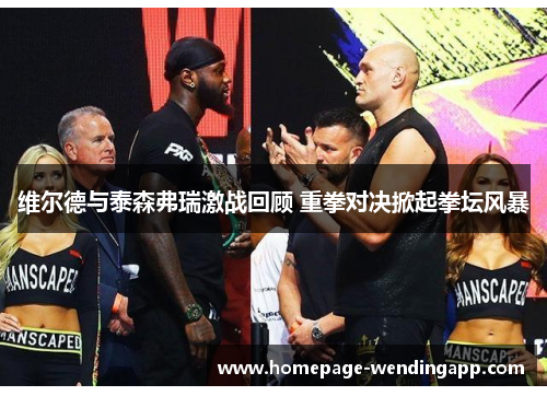 维尔德与泰森弗瑞激战回顾 重拳对决掀起拳坛风暴